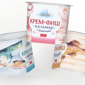 Стакан под запайку 150 г. с IML Европром